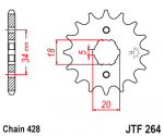 Звезда передняя JTF264.17