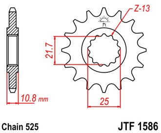 Звезда передняя JTF1586.16