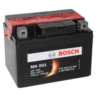 Аккумулятор мото BOSCH M6 001 (YT4L-4, YT4L-BS)