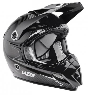 Шлем LAZER MX8 Pure Carbon черно-белый