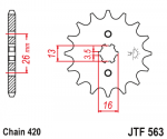 Звезда передняя JTF563.12