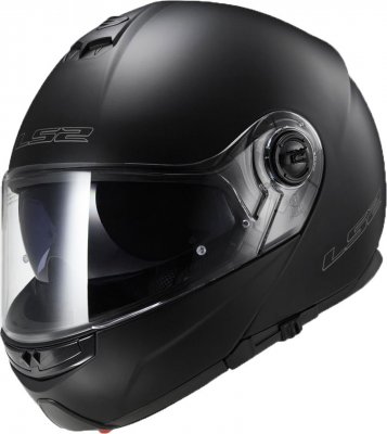 Шлем LS2 FF325 STROBE SNOW Solid черный матовый