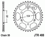 Звезда задняя JTR488.41