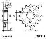 Звезда передняя JTF314.16