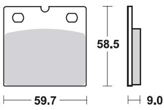 Тормозные колодки Lucas TRW – MCB533LF