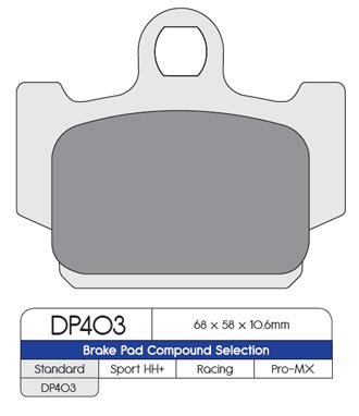 Тормозные колодки DP Brakes DP403 синтетические