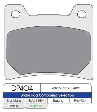 Тормозные колодки DP Brakes DP404 синтетические