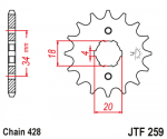 Звезда передняя JTF259.17