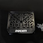 Crazy Iron Рамка для номера мотоцикла 190х145 с логотипом DUCATI