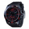 Часы TECH WATCH 3H BLACK - BLACK NYLON STRAP черный/красный