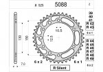 Звезда задняя Ognibene 5088-R42 (JTR300.42) с демпфером