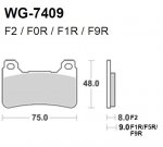 Тормозные колодки WRP WG-7409-F2 (FDB2181 / FDB2205 / FA390)