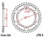 Звезда задняя JTR5.45