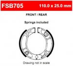 Ferodo FSB705A Тормозные колодки барабанные