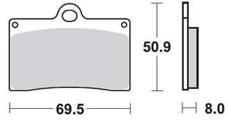 Тормозные колодки Lucas TRW – MCB540SRQ