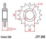 Звезда передняя JTF295.16