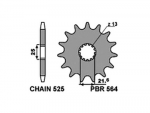 Звезда передняя PBR 564 17 зуб. 18NC (JTF520.17)