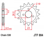 Звезда передняя JTF884.21