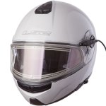 Шлем LS2 FF325 STROBE ELECTRIC SNOW Solid снегоходный белый