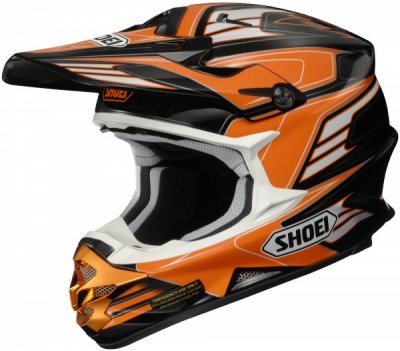 Шлем SHOEI VFX-W WERX черно-оранжево-белый