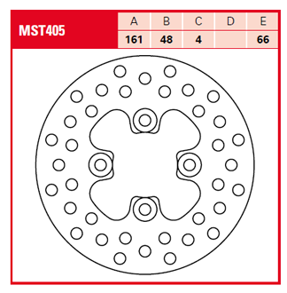 Тормозной диск Lucas TRW MST405 для квадроциклов