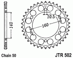 Звезда задняя JTR502.45