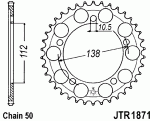 Звезда задняя JTR1871.48