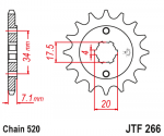 Звезда передняя JTF266.14