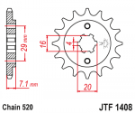 Звезда передняя JTF1408.15