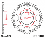 JT Звезда цепного привода JTR1489.46