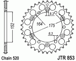 Звезда задняя JTR853.46