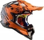 Шлем LS2 MX700 SUBVERTER EVO EMPEROR Черно-оранжевый
