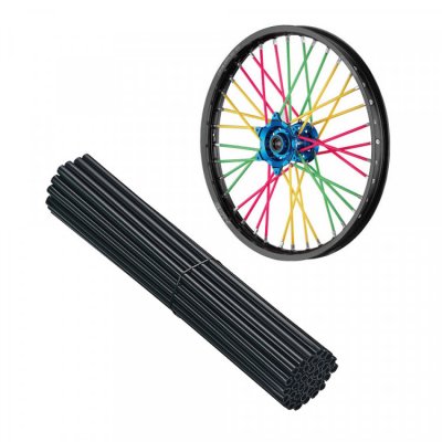 Комплект накладок на спицы Accel для колёс 18'' / 21'' по 38 шт. черные