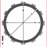 Фрикционные диски сцепления TRW для мотоциклов MCC423-8