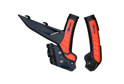 RTech Защита рамы KTM EXC/EXCF/XC-W/XCF-W150-500 24, SX125-300 23-24, SXF350-450 23-24 оранжевый/черный