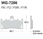 Тормозные колодки WRP WG-7286-F2 (FDB873 / FA188)