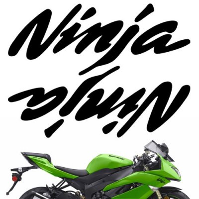 CRAZY IRON Комплект наклеек "KAWASAKI Ninja ver. 1" белый