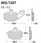 Тормозные колодки WRP WG-7287-F3 (FDB2012 / FA192)