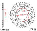 Звезда задняя JTR10.44