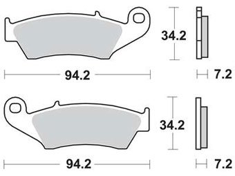 Тормозные колодки для мотоциклов Lucas TRW MCB669EC