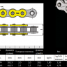 Цепь Regina 520ZRA-116 звен.