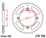 Звезда задняя JTR798.48