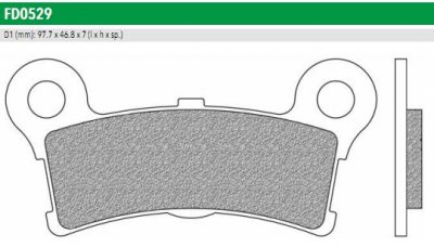 Newfren FD0529SH Тормозные колодки дисковые ROAD HD SINTER 