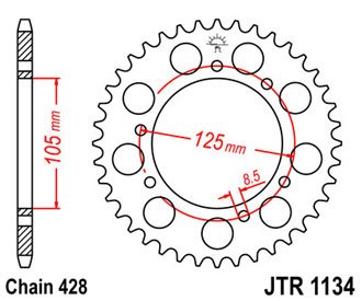 Звезда задняя JTR1134.52