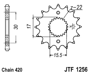 Звезда передняя JTF1256.14