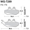 Тормозные колодки WRP WG-7289-F6 (FDB677 / FA194)