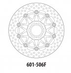 Тормозной диск передний GOLDfren 601-506F