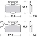 Тормозные колодки для мотоциклов Lucas TRW MCB714EC