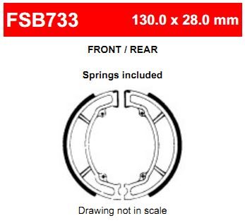 Ferodo FSB733A Тормозные колодки барабанные