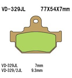 Тормозные колодки Vesrah VD-329JL